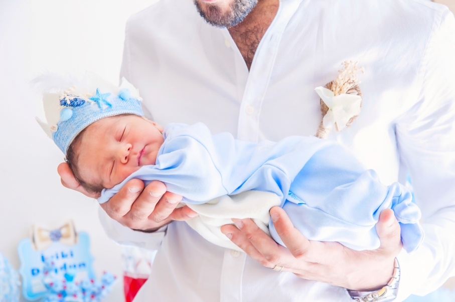 Florance Nightingale Hastanesi doğum fotoğrafları - Aras Bebek babasının kollarında